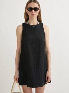 POSSE Poppy Linen Sleeveless A Line Dress